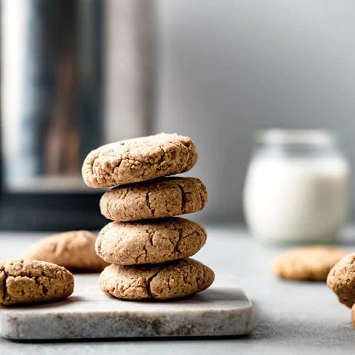 Delicious Vegan Almond Butter Cookies made with Almond Cow Machine