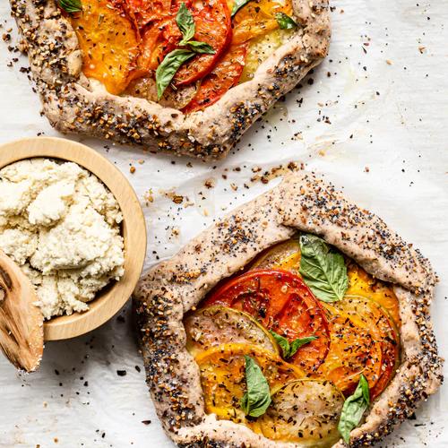 Savory Tomato Galette with Homemade Ricotta Cheese