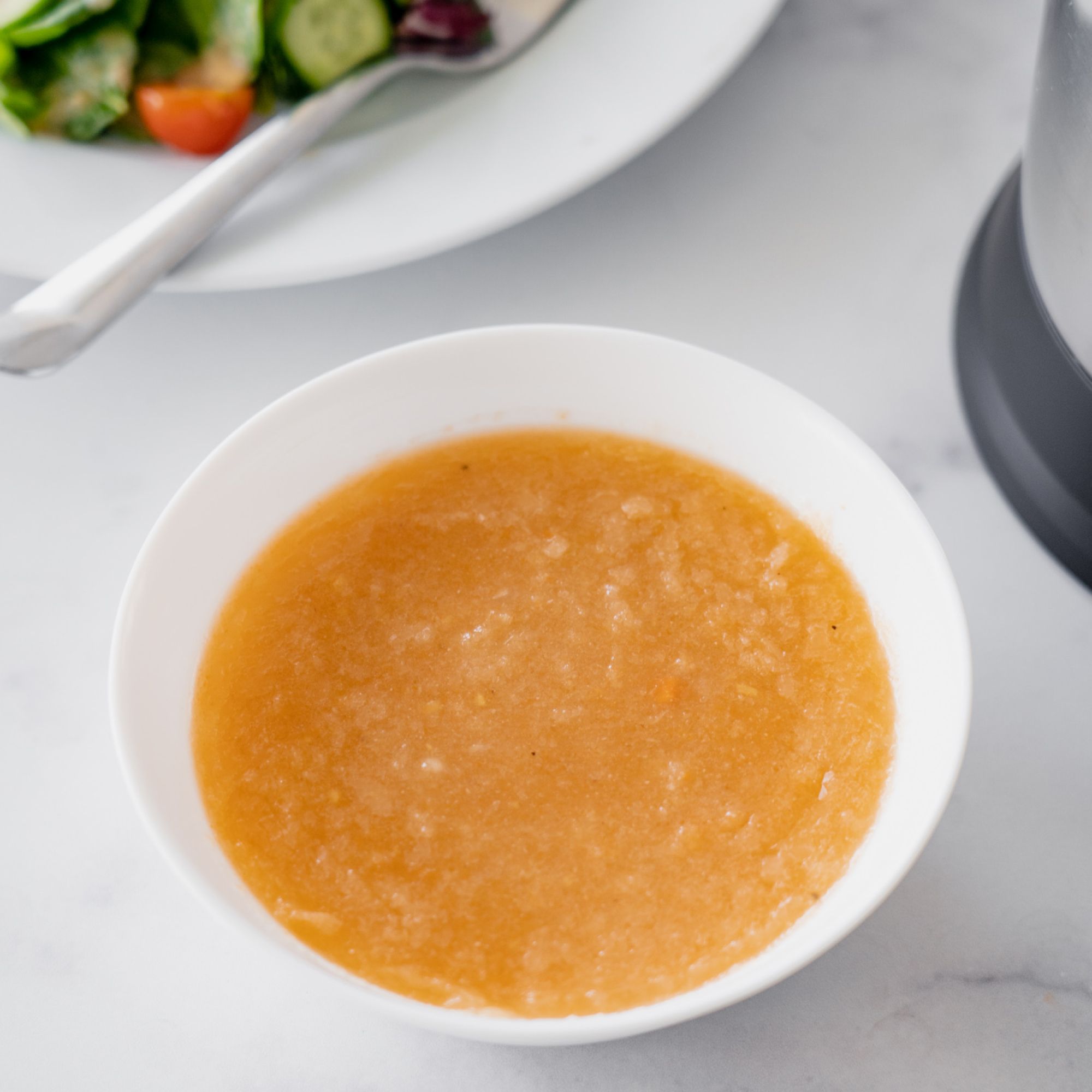 Japanese Carrot Ginger Dressing made in the Almond Cow.