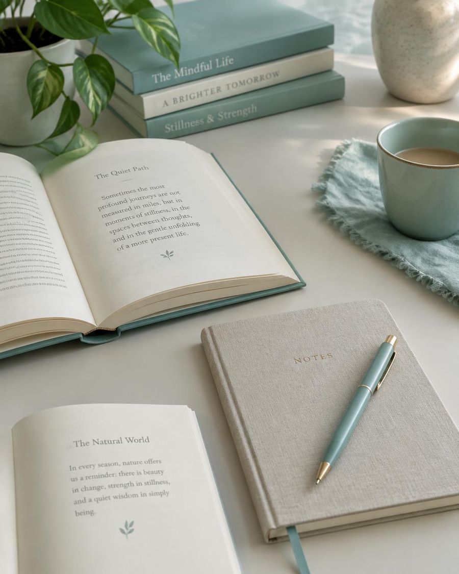 Libri e quaderno su una scrivania (immagine dimostrativa)