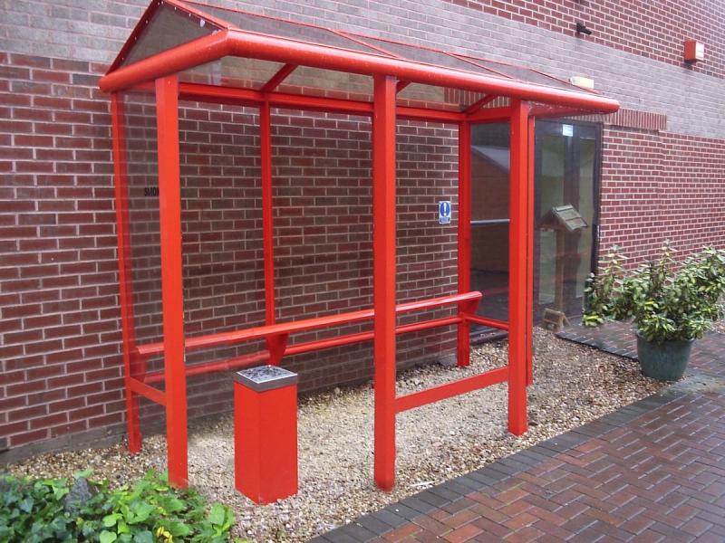 Modern smoking shelter