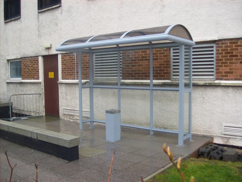 Large smoking shelter