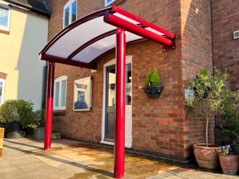 Modern entrance canopy