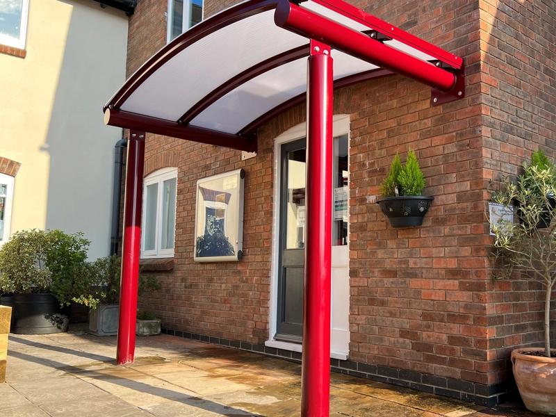 Business entrance canopy