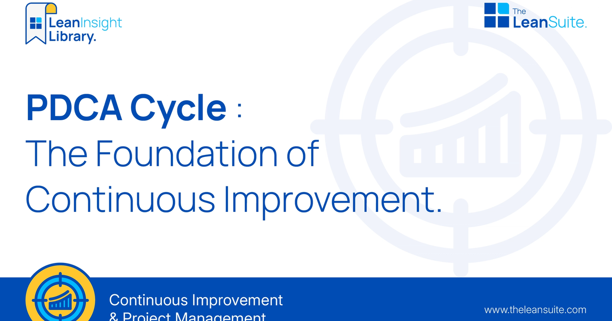 PDCA Cycle: The Foundation of Continuous Improvement | LeanSuite