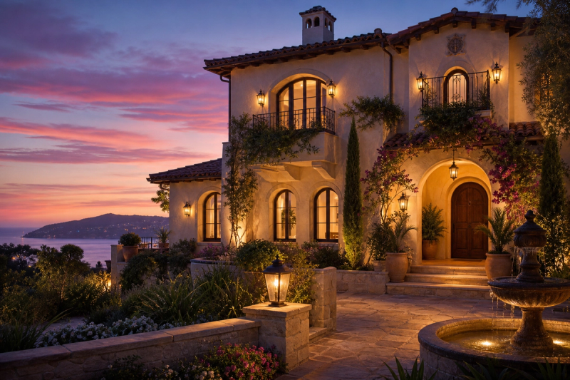 Mediterranean Stone Villa