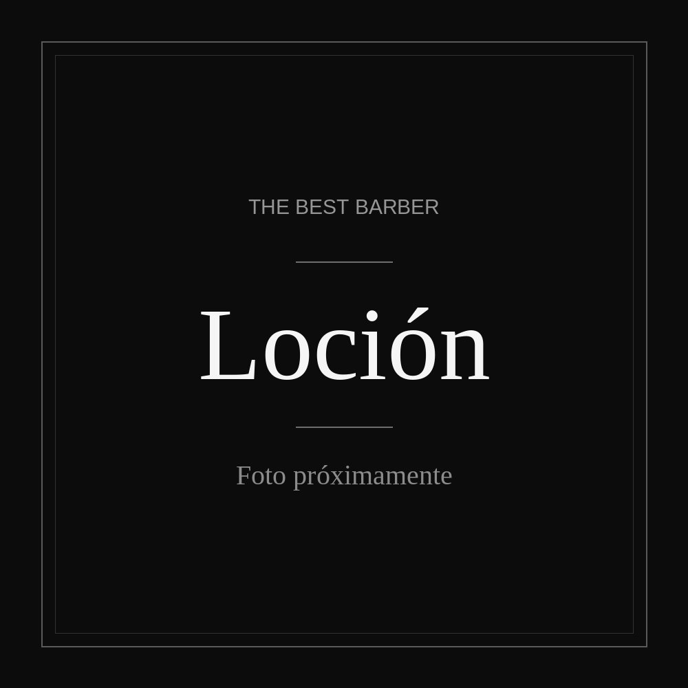Loción: Loción para después del afeitado que refresca y calma la piel.