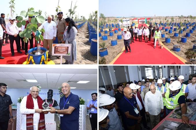 CM REVIEWS DEVELOPMENT PROJECTS IN DHOLERA SIR