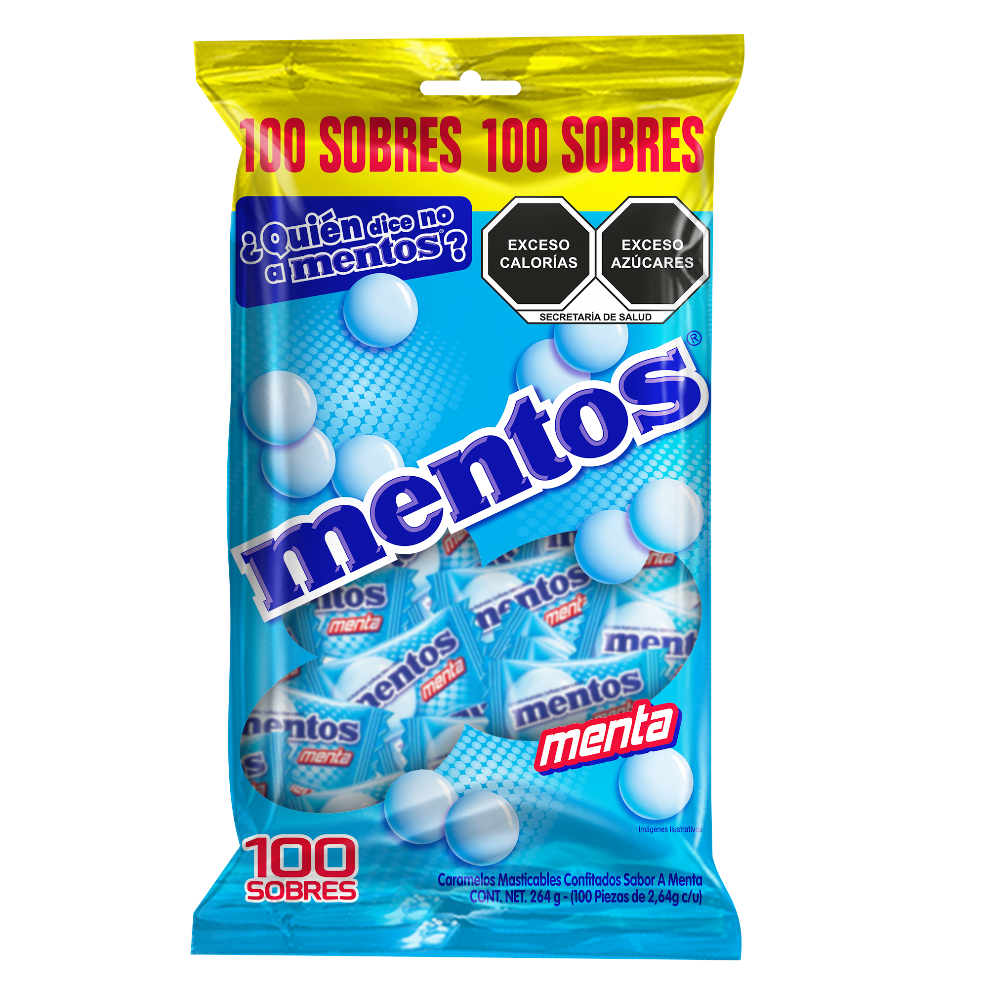 Bolsa Mentos Menta Monopieza 100 unidades