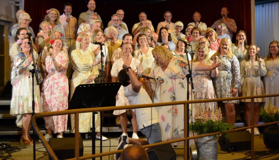 Bilde fra konsert med koret SørRøster.