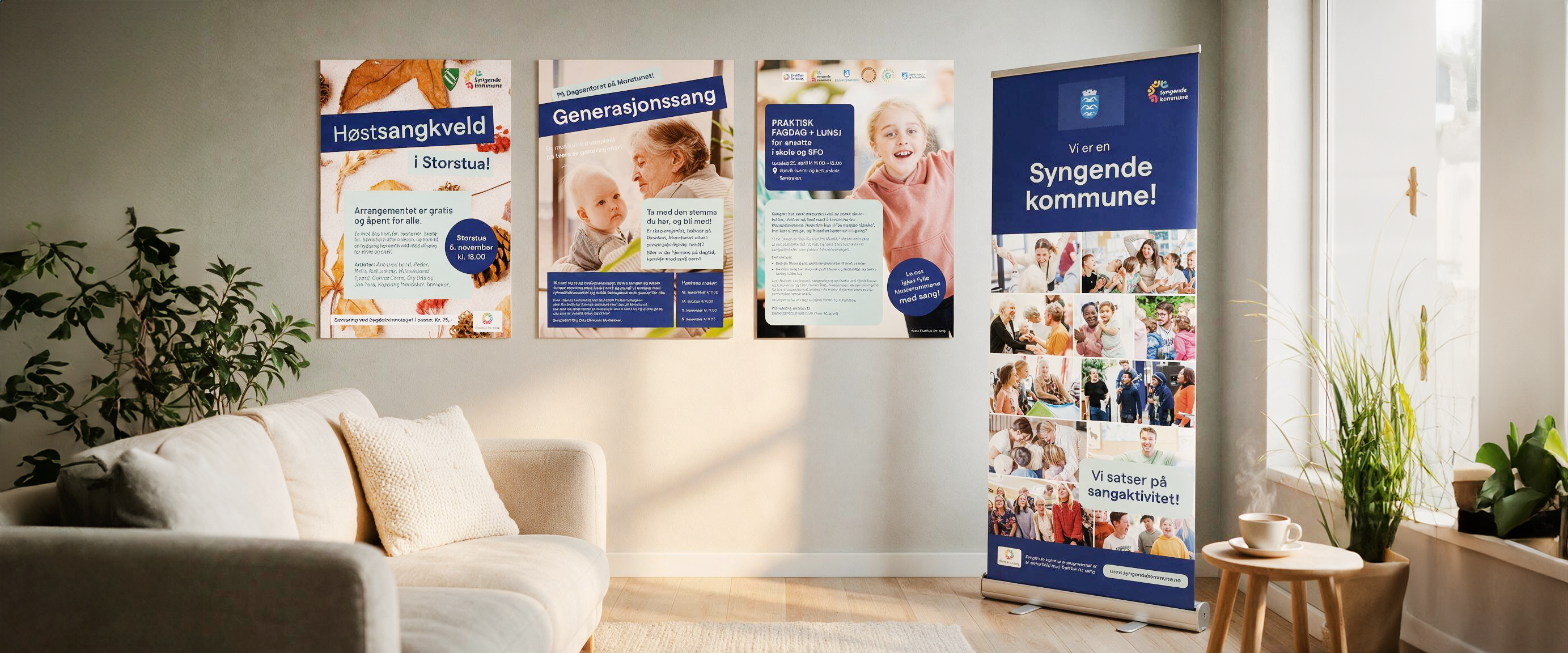 Grafiske produkter for Syngende kommuner