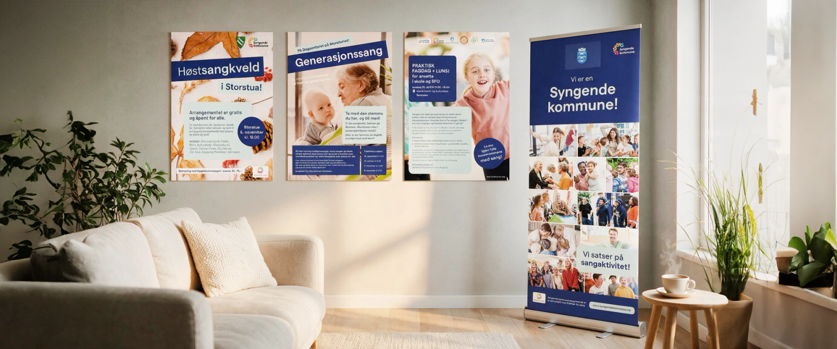 Grafiske produkter for Syngende kommuner