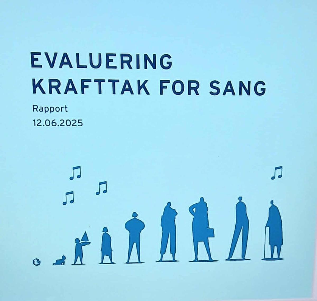 Bilde av forsiden på evalueringsrapporten.
