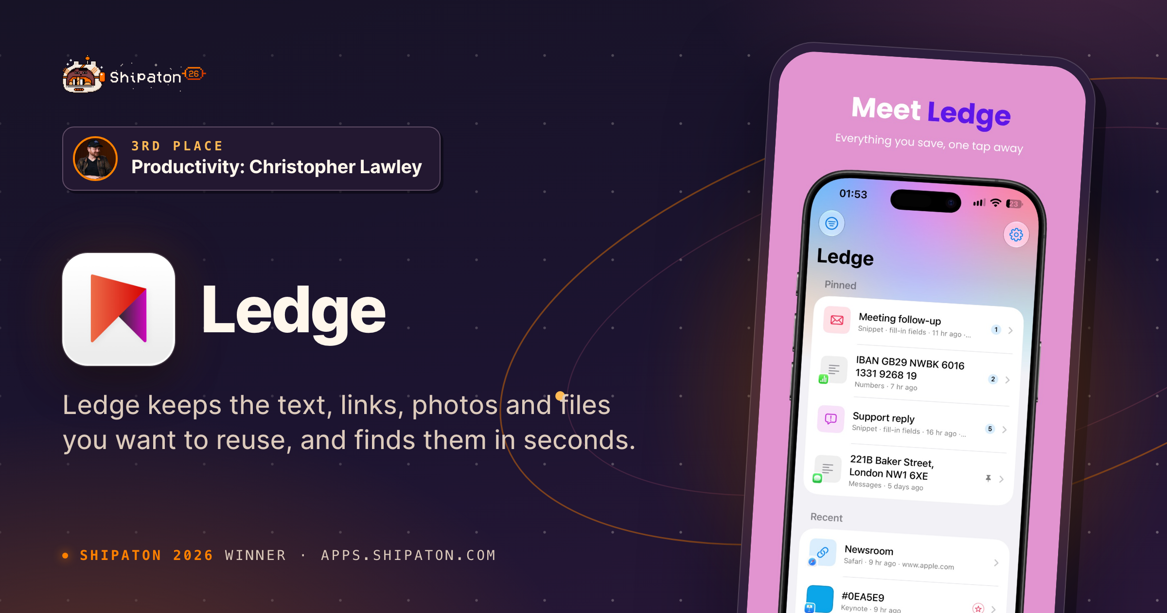 Ledge — Shipaton 2026 winner