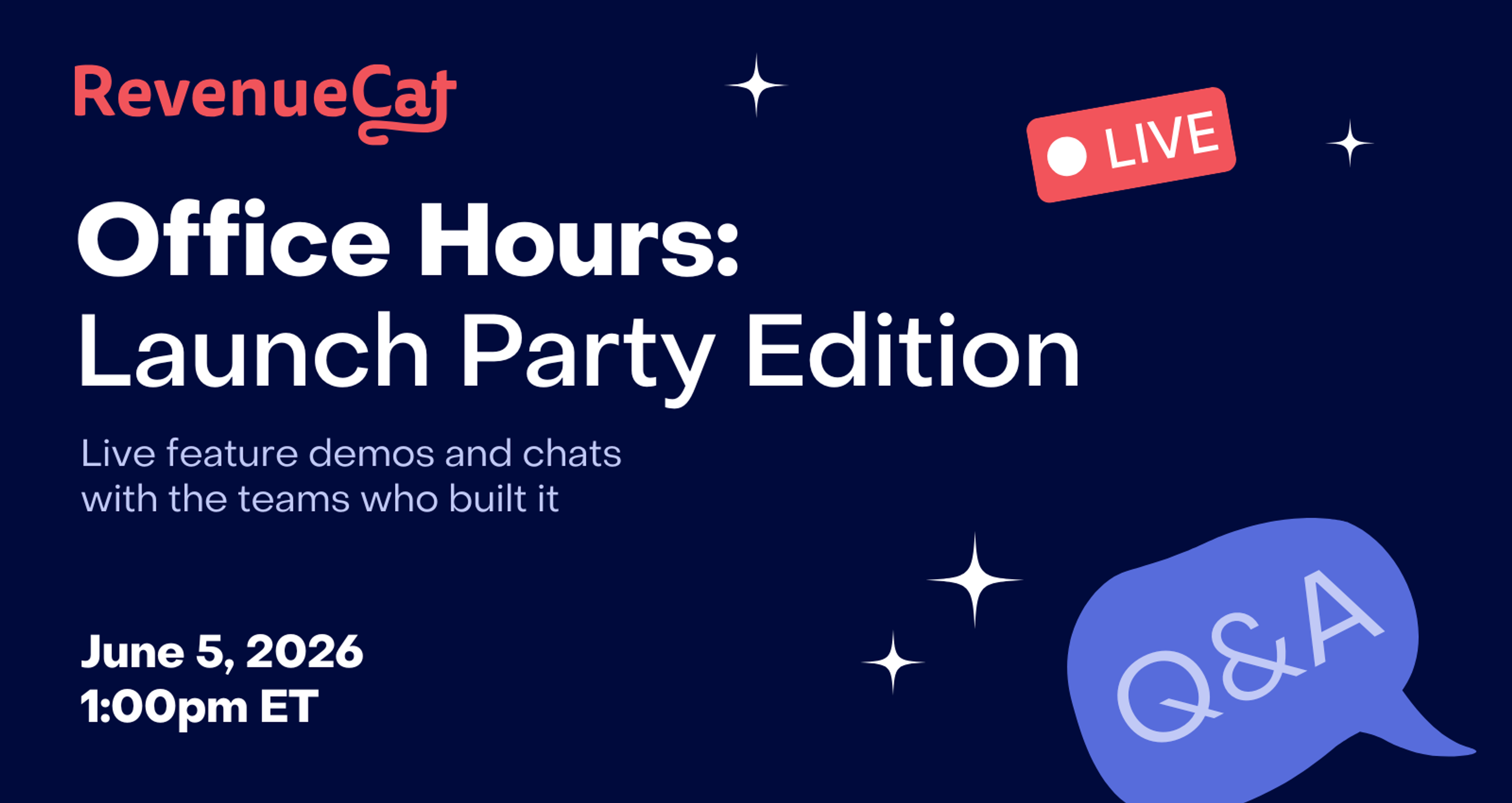 Office Hours: Launch Party Edition - June 5, 2026 at 1:00 pm ET