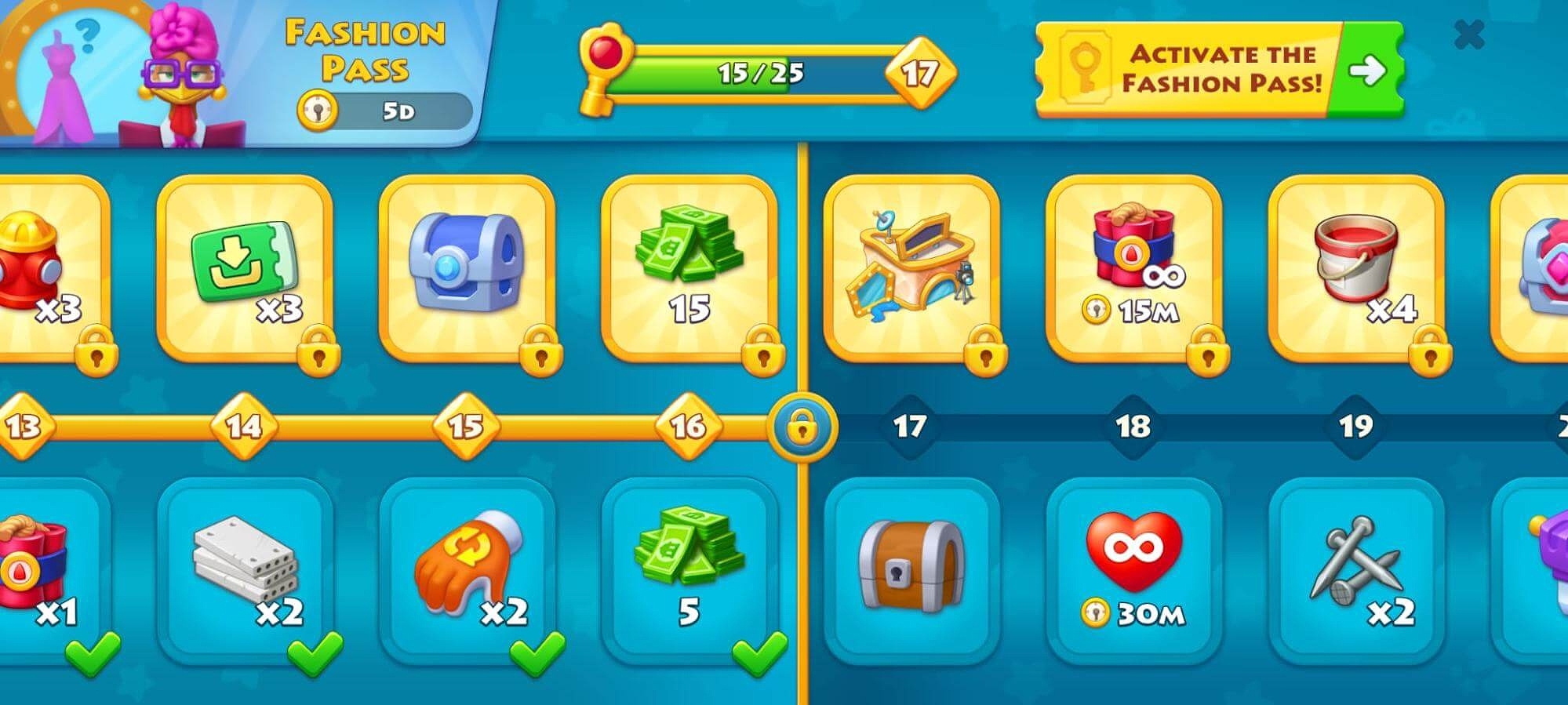 Additional rewards in Township