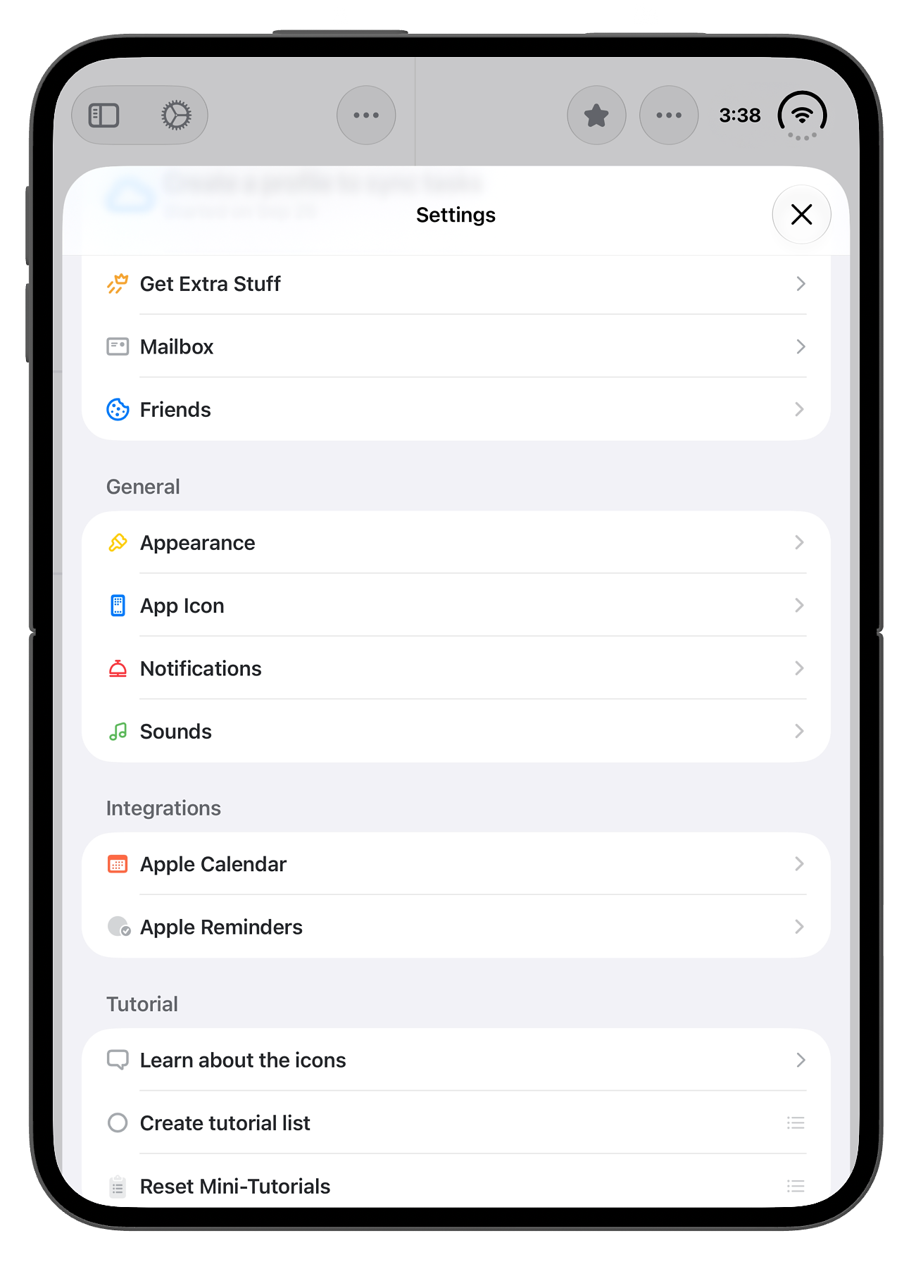 iPhone Duo, Fully Open, showing a Sheet, Portrait