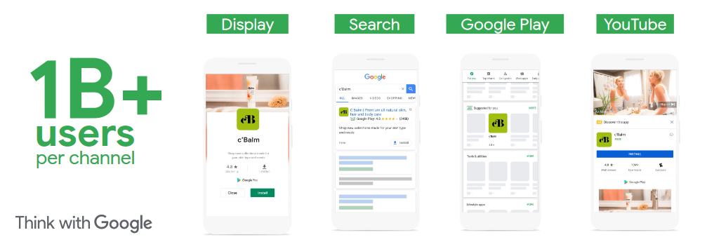 The scale of Google app campaigns