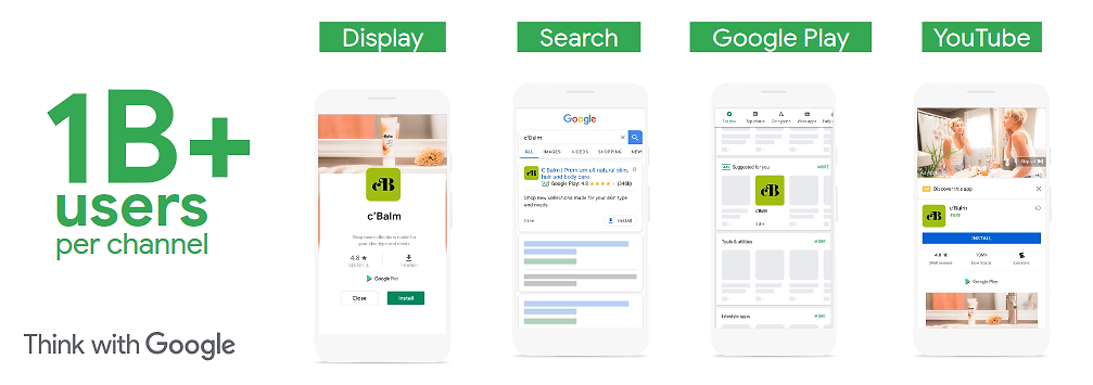 The scale of Google app campaigns