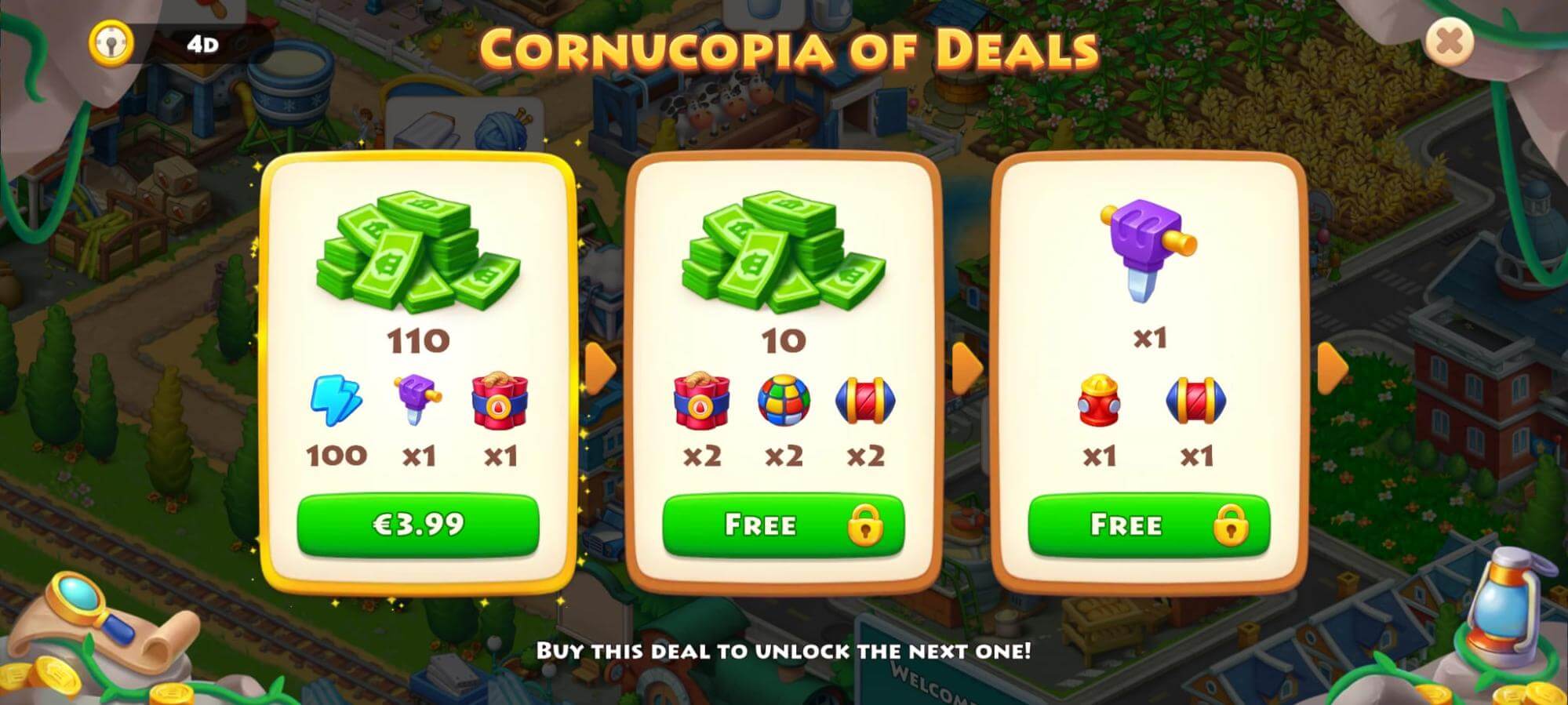 Offer to buy township cash and other goodies