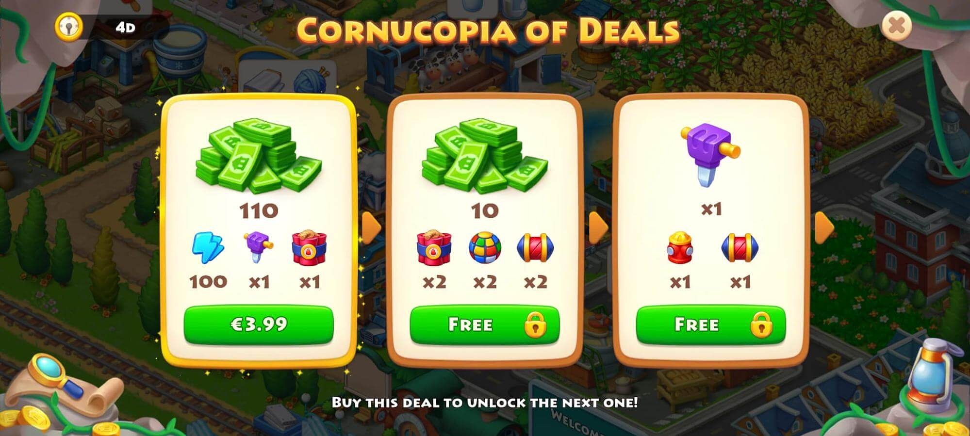 Offer to buy township cash and other goodies