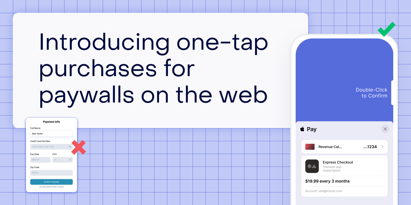 Introducing one-tap purchases for paywalls on the web