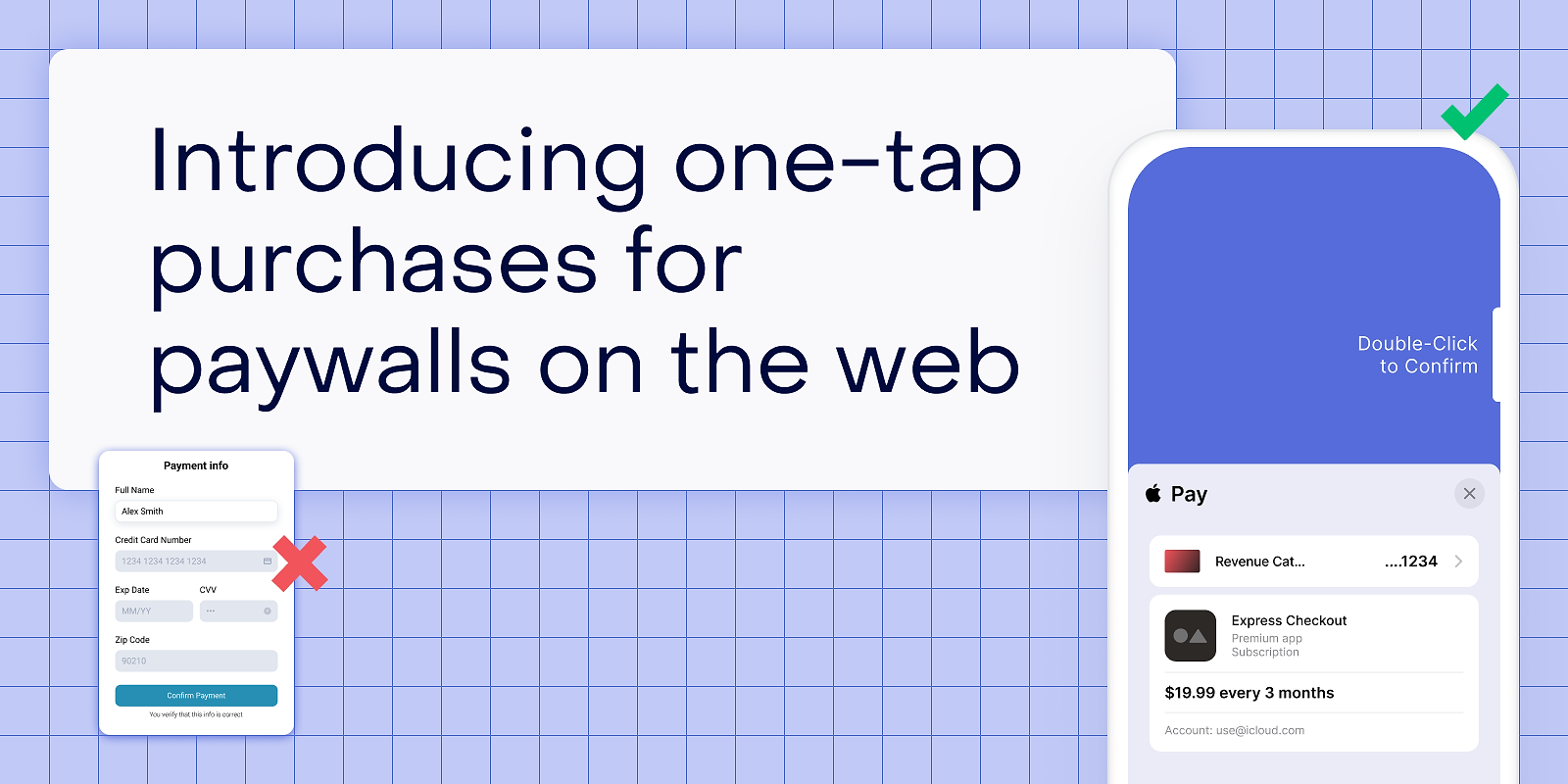 Introducing one-tap purchases for paywalls on the web