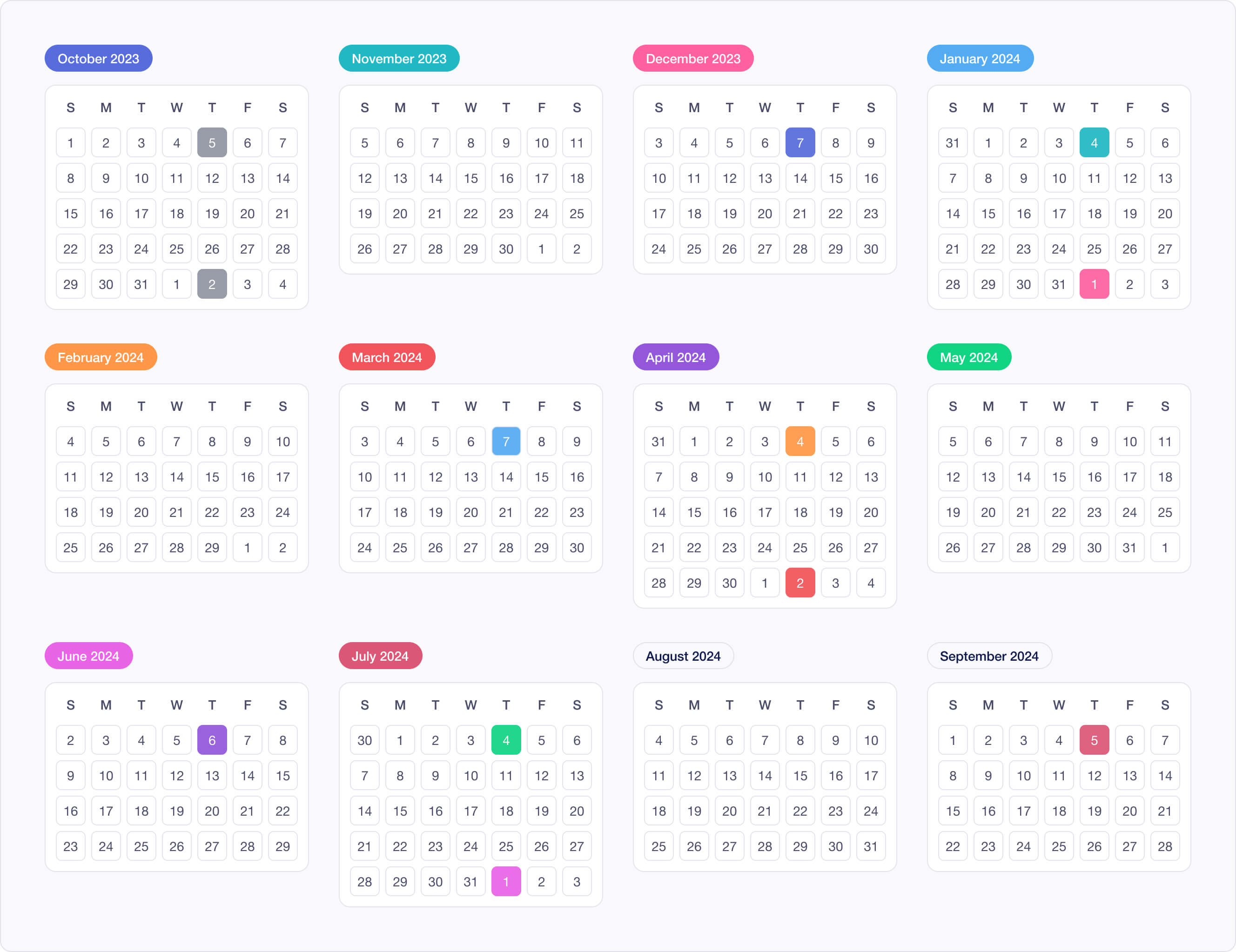 New Apple Fiscal Year Calendar 2024