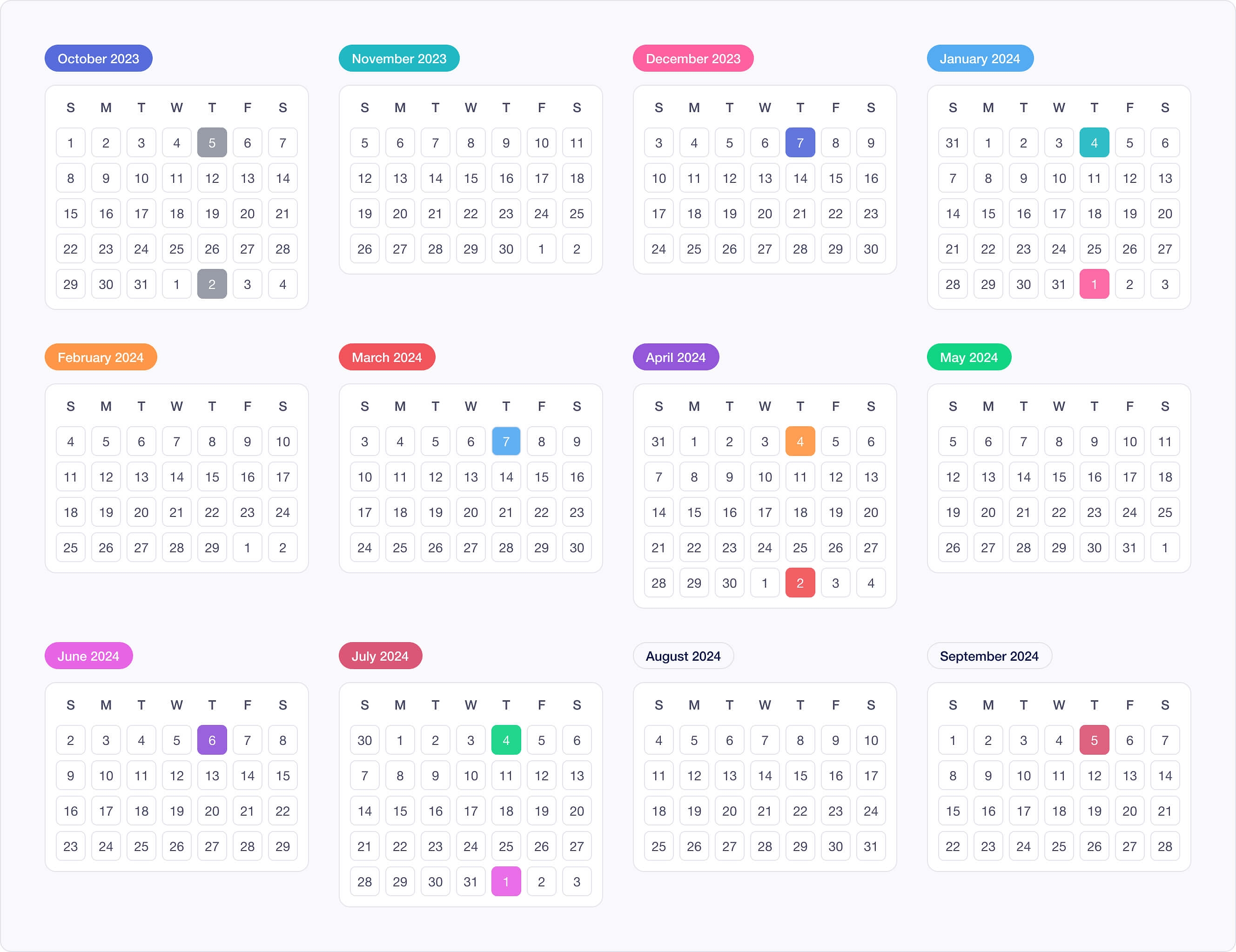 New Apple Fiscal Year Calendar 2024