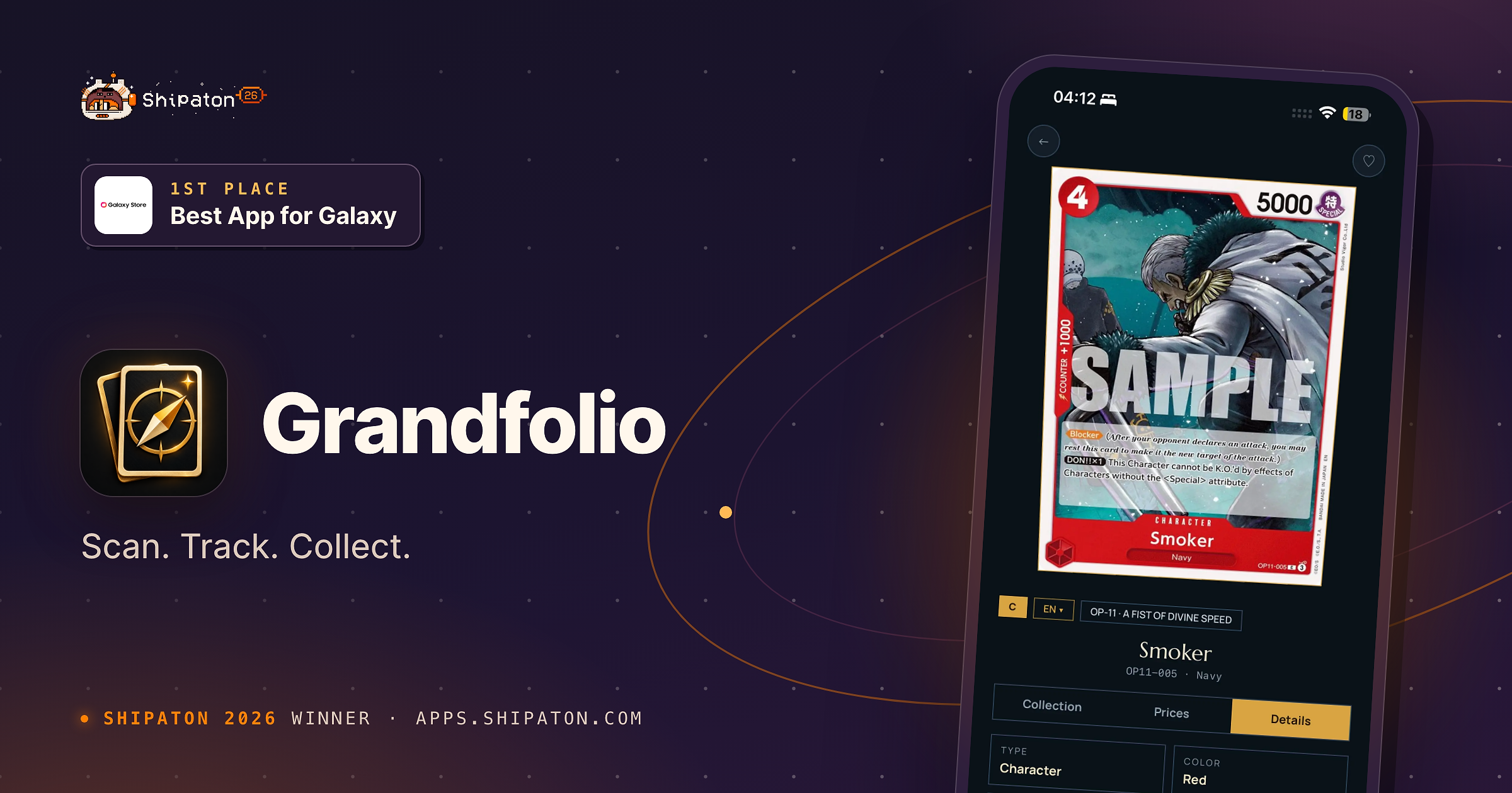 Grandfolio: OPTCG Card Game Scanner — Shipaton 2026 winner