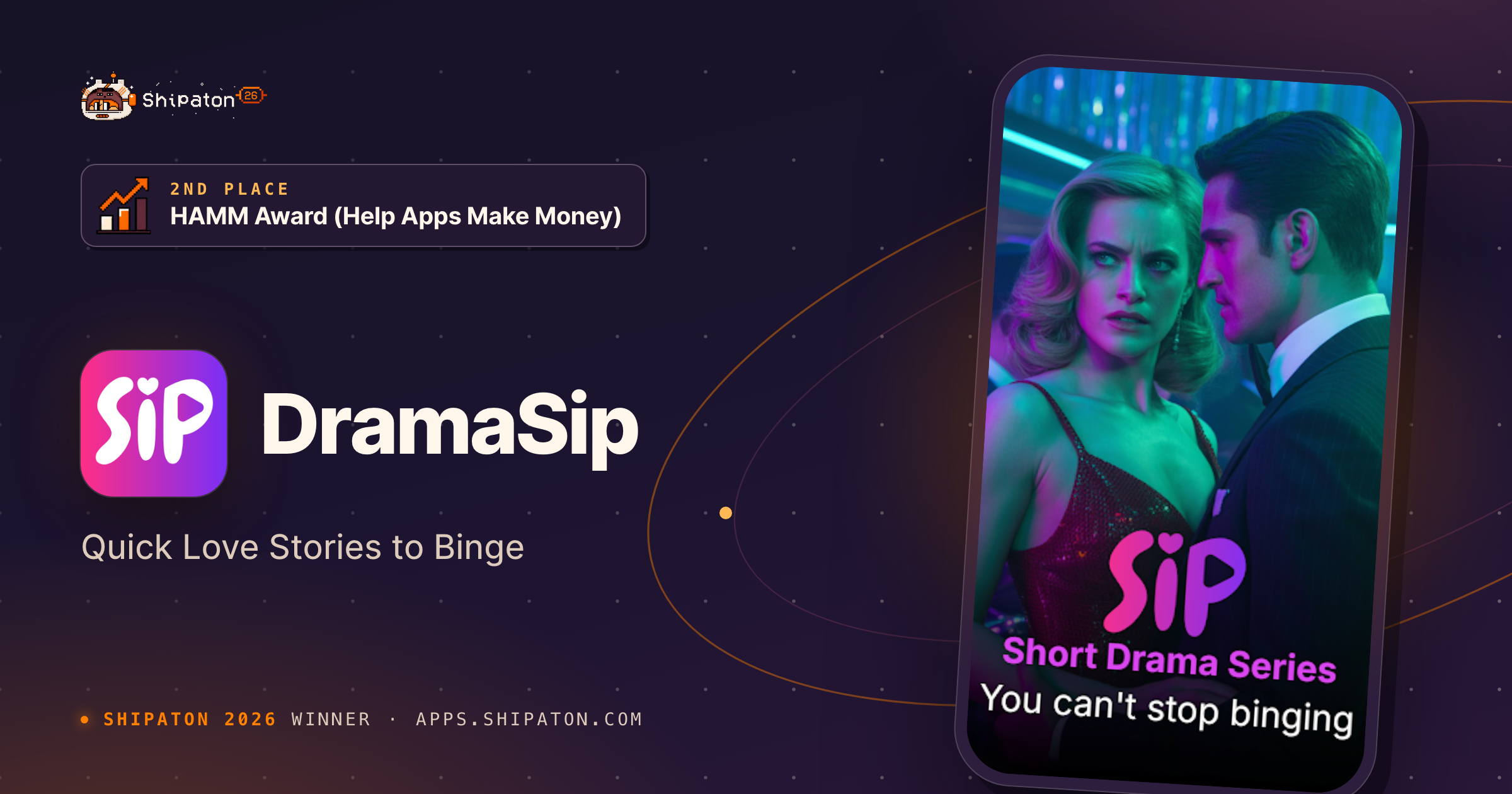 DramaSip — Shipaton 2026 winner