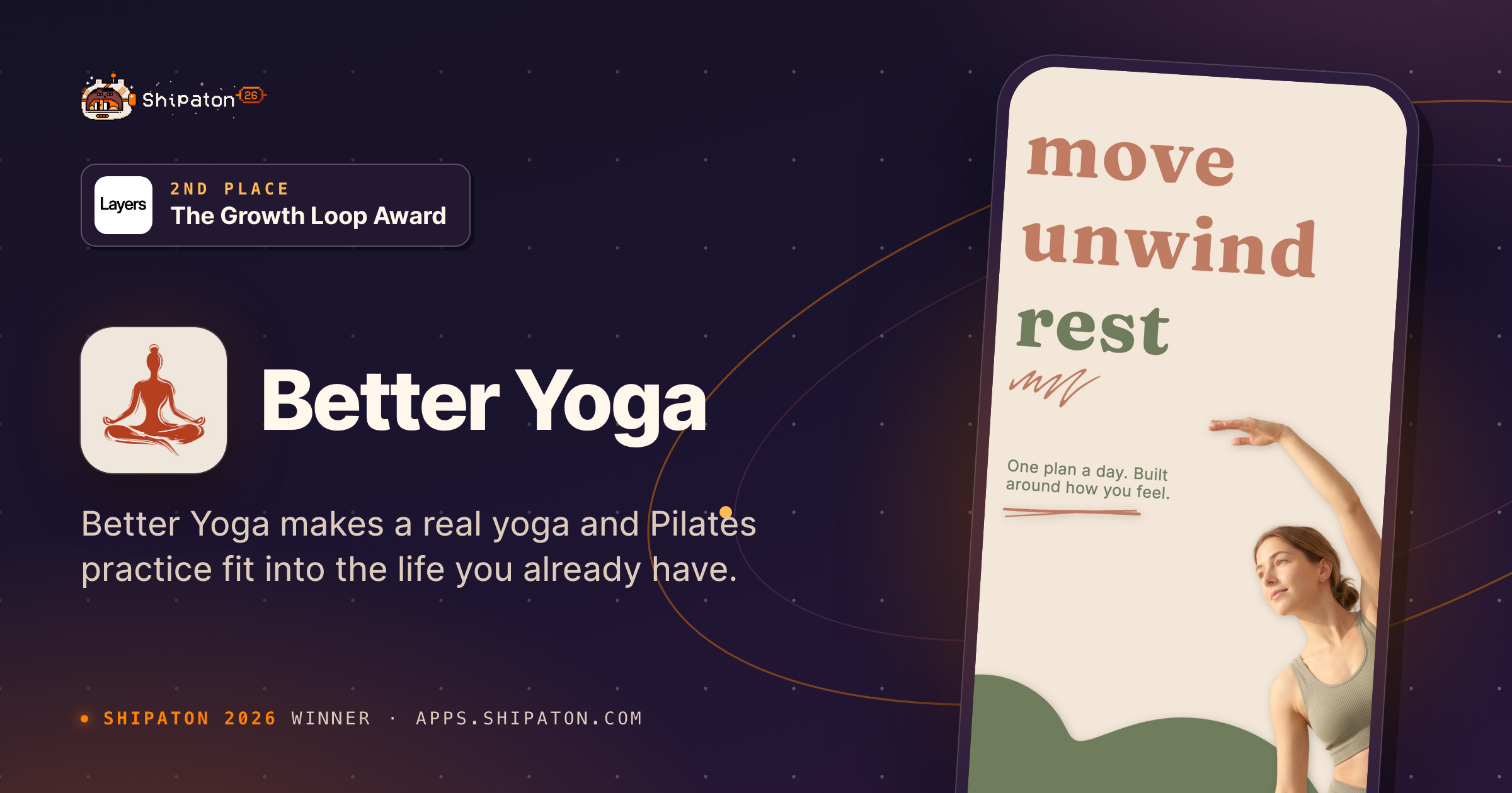 Better Yoga — Shipaton 2026 winner