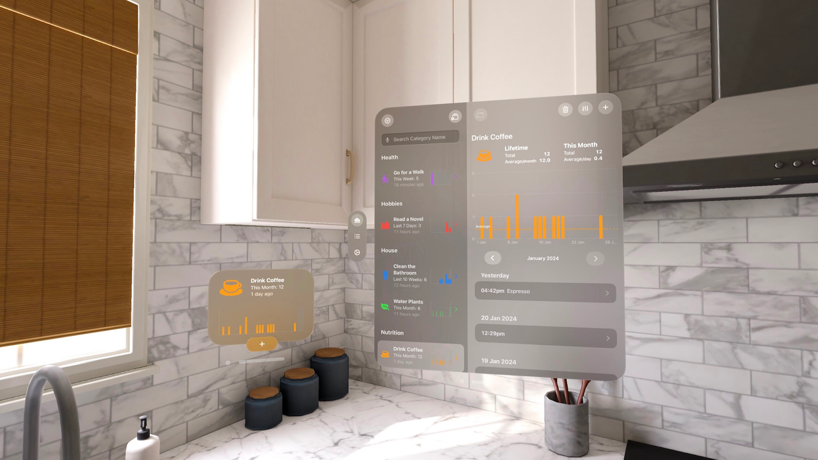 Chronicling for Apple Vision Pro