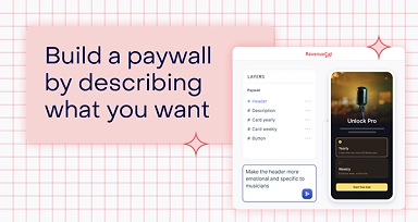Build a paywall by describing what you want