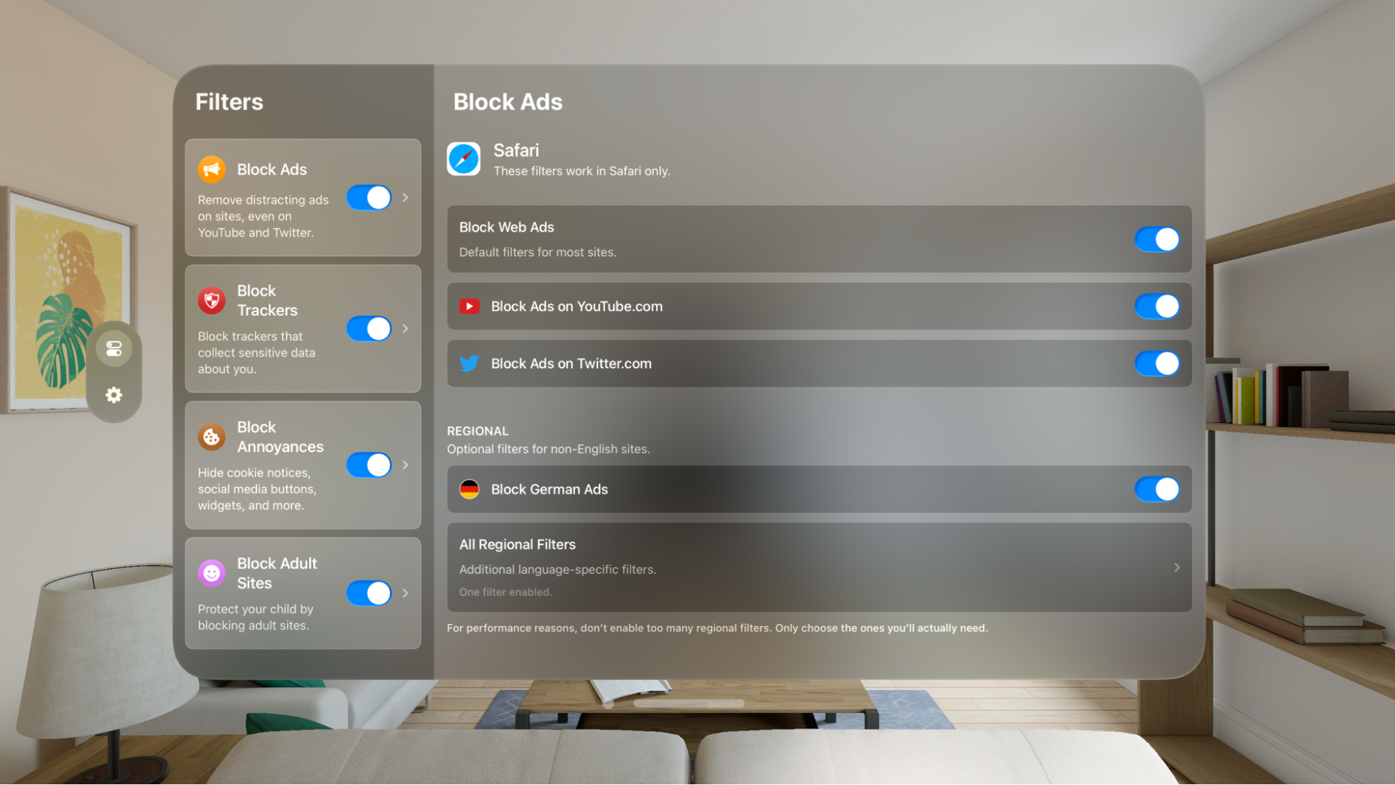 1Blocker for Apple Vision Pro