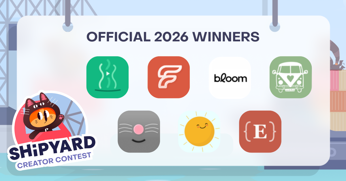 Announcing the Shipyard: Creator Contest 2026 winners