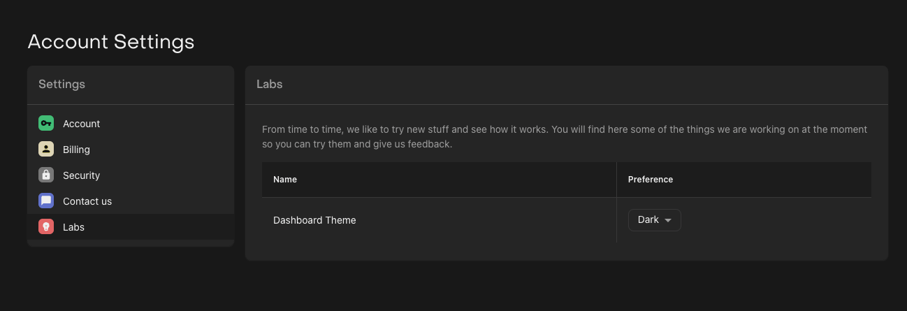 You can switch to dark mode under Labs in Account Settings. 