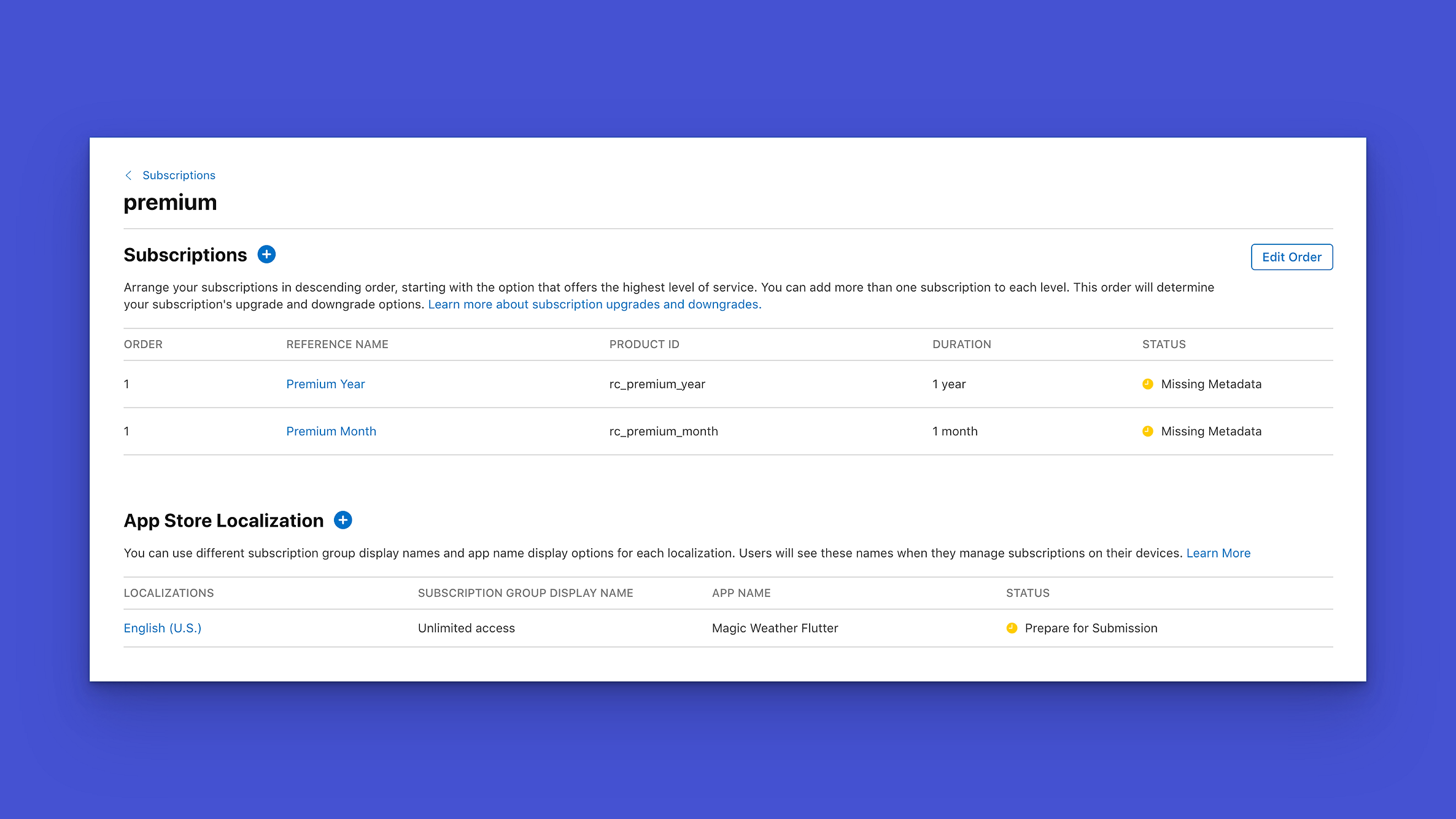 Premium subscriptions
