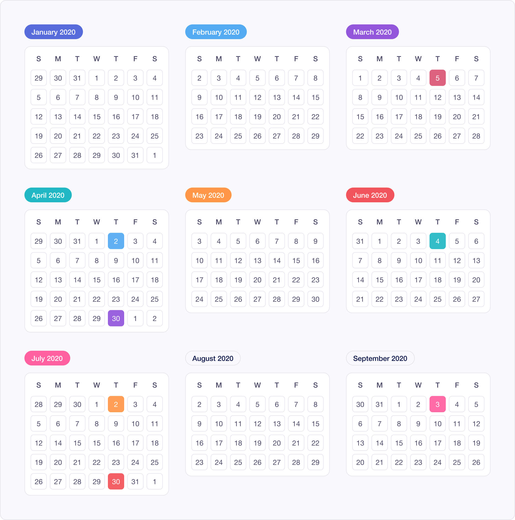 New Apple Fiscal Year Calendar 2020