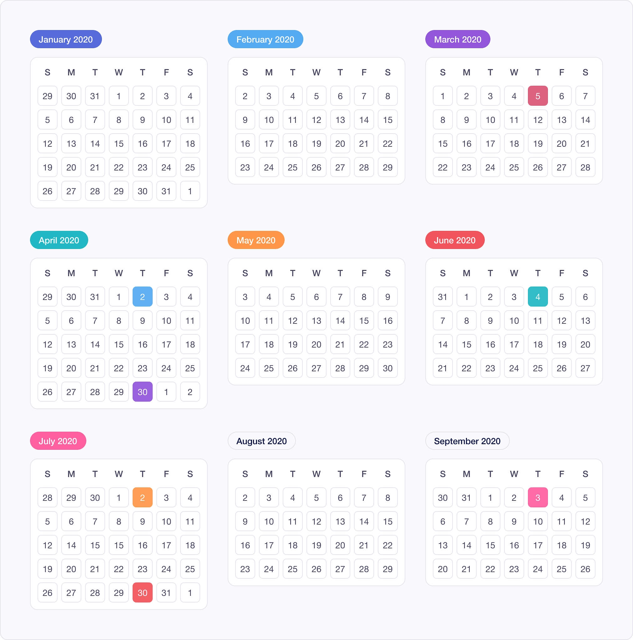 New Apple Fiscal Year Calendar 2020