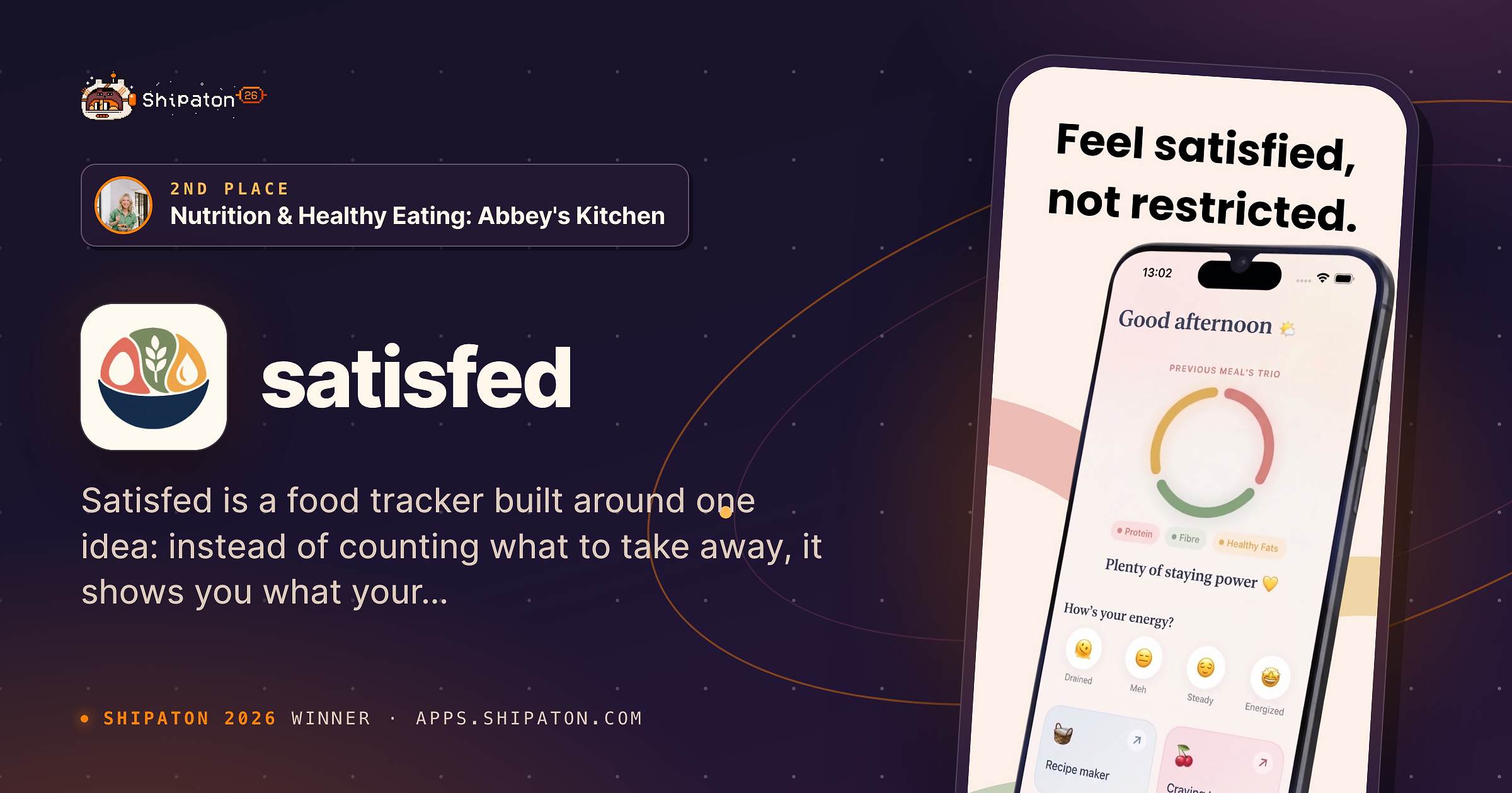 satisfed — Shipaton 2026 winner