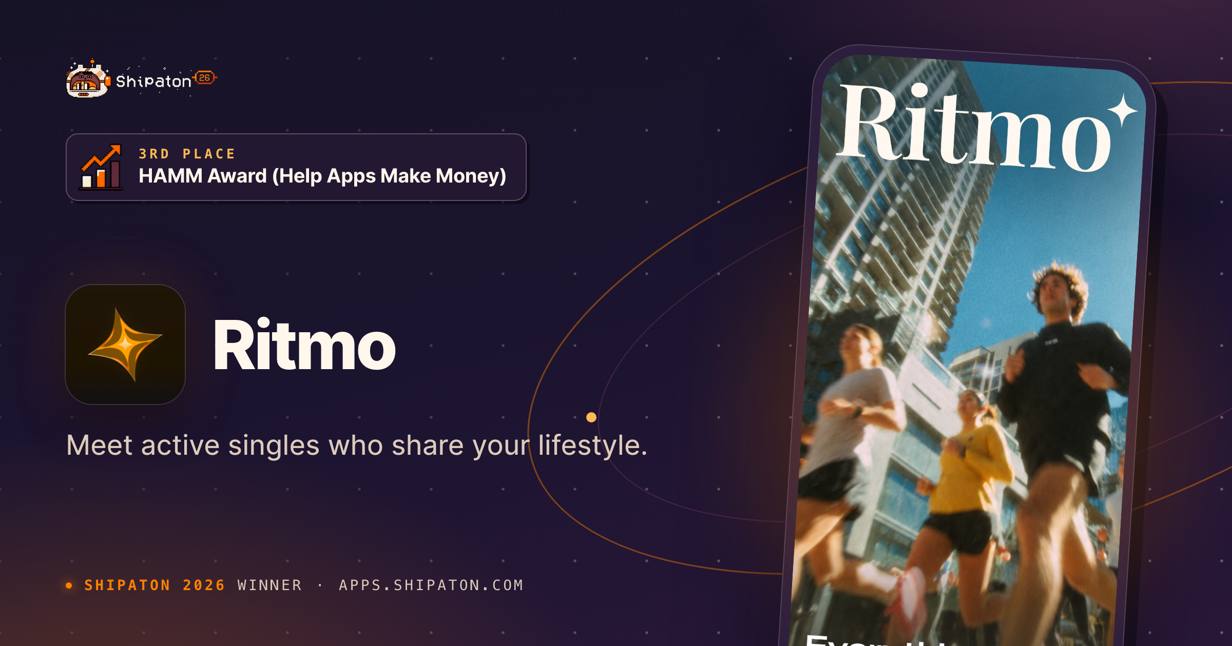 Ritmo – Dating & Sport — Shipaton 2026 winner