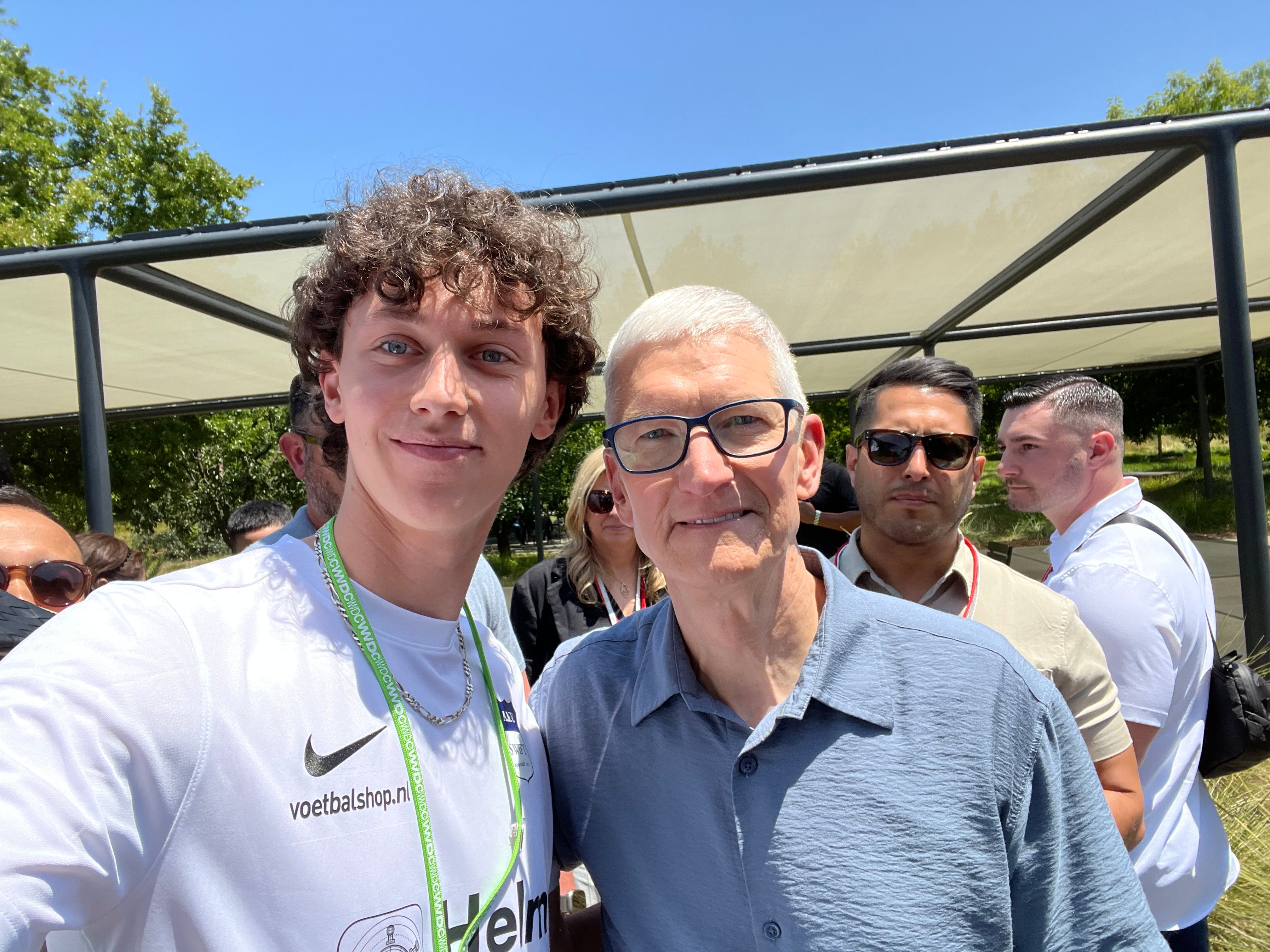Leandro with Tim Apple at 2025 WWDC