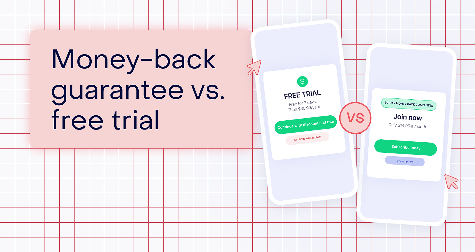 Money-back guarantee vs. free trial: which should your subscription app run?