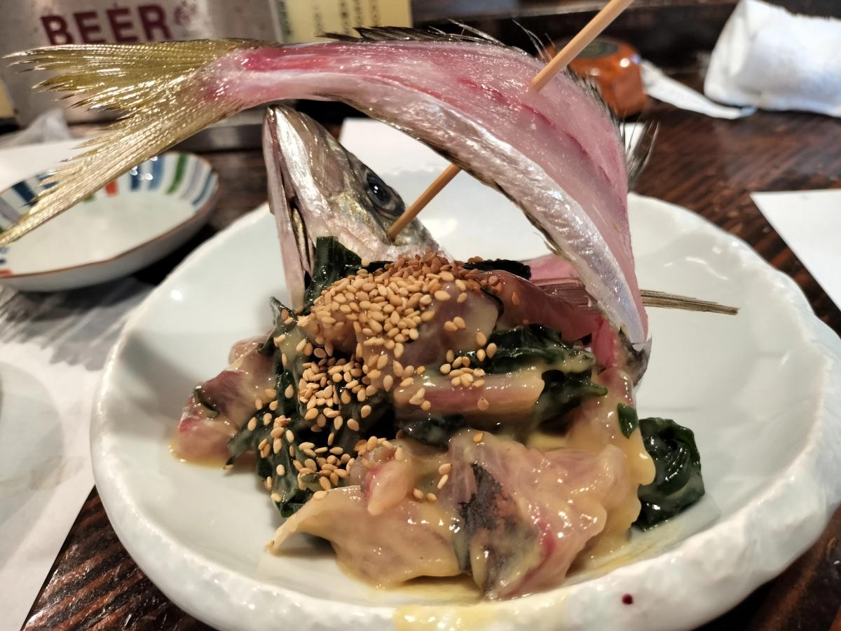 片町の地魚・ごま味噌だれ