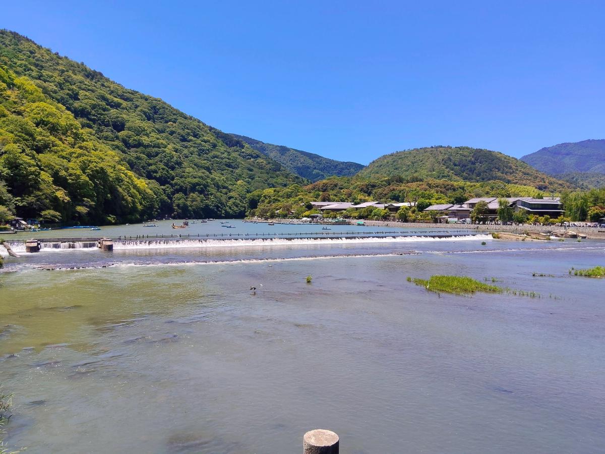 桂川と屋形船(嵐山)