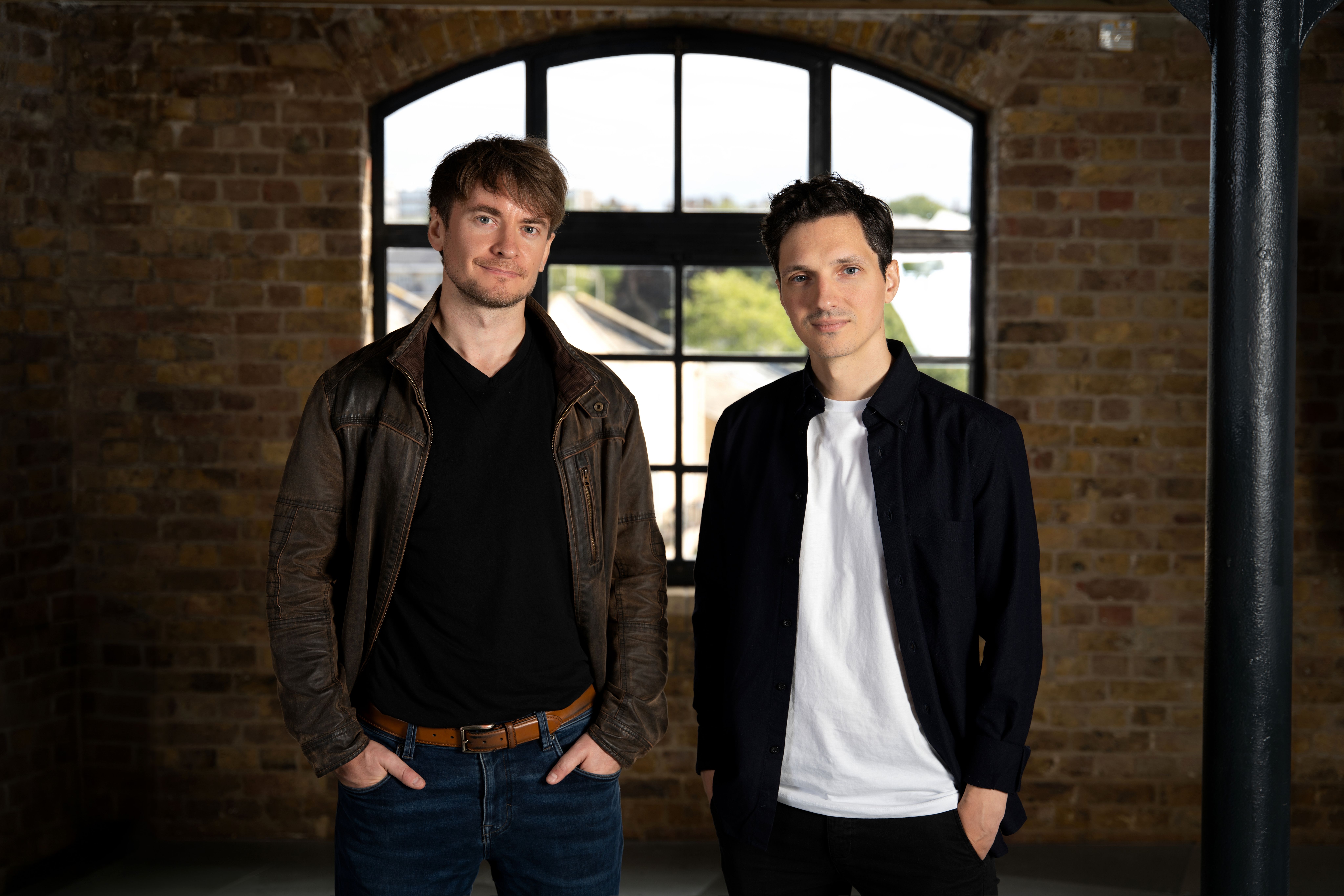 The founders of Machenta, Edward Johns and Vitalis Vosylius.