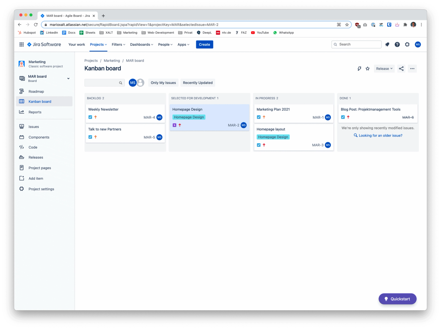 Atlassian Jira Projektmanagement Tool