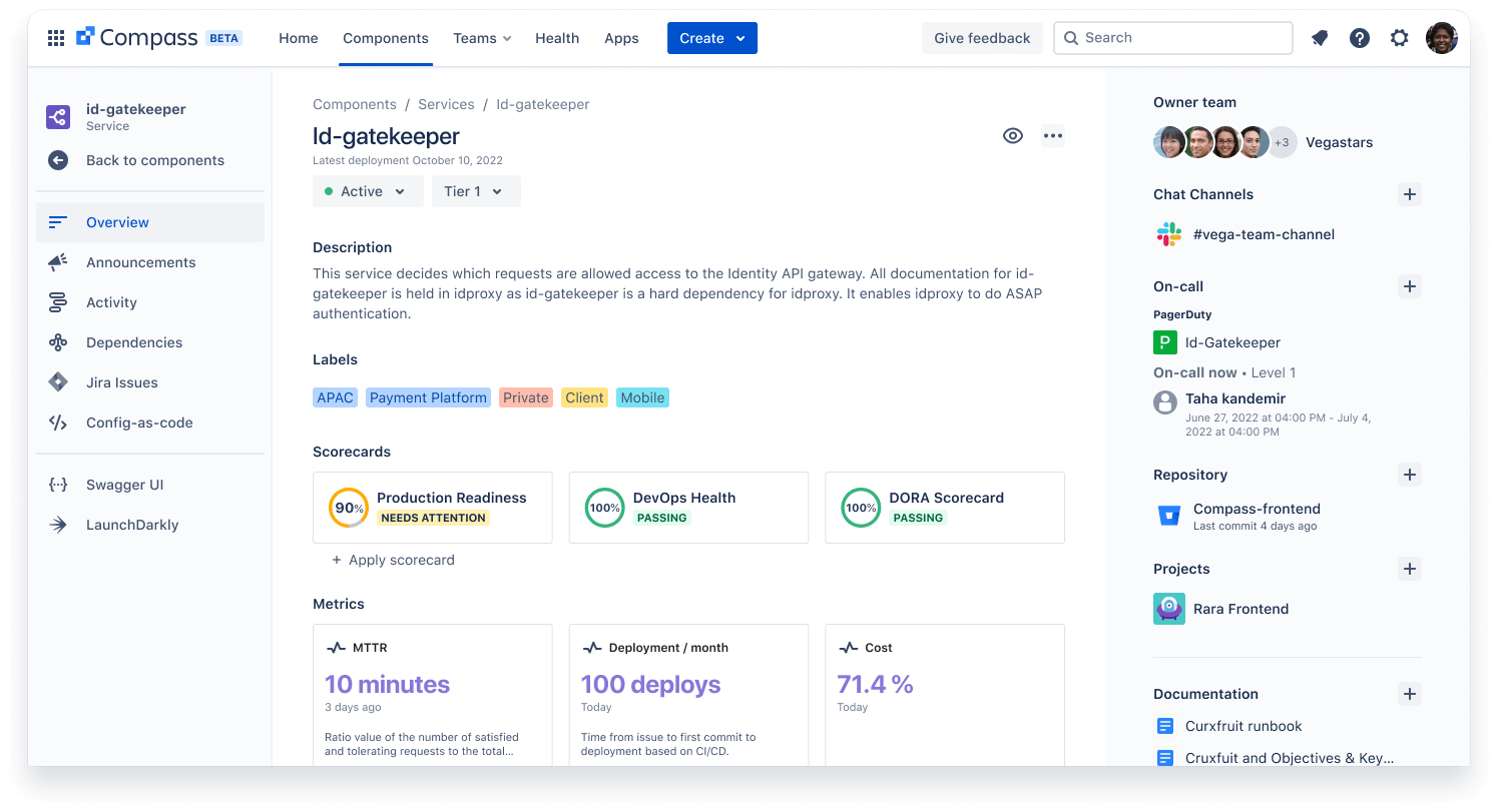 Atlassian Produktneuheiten: DevOps Compass
