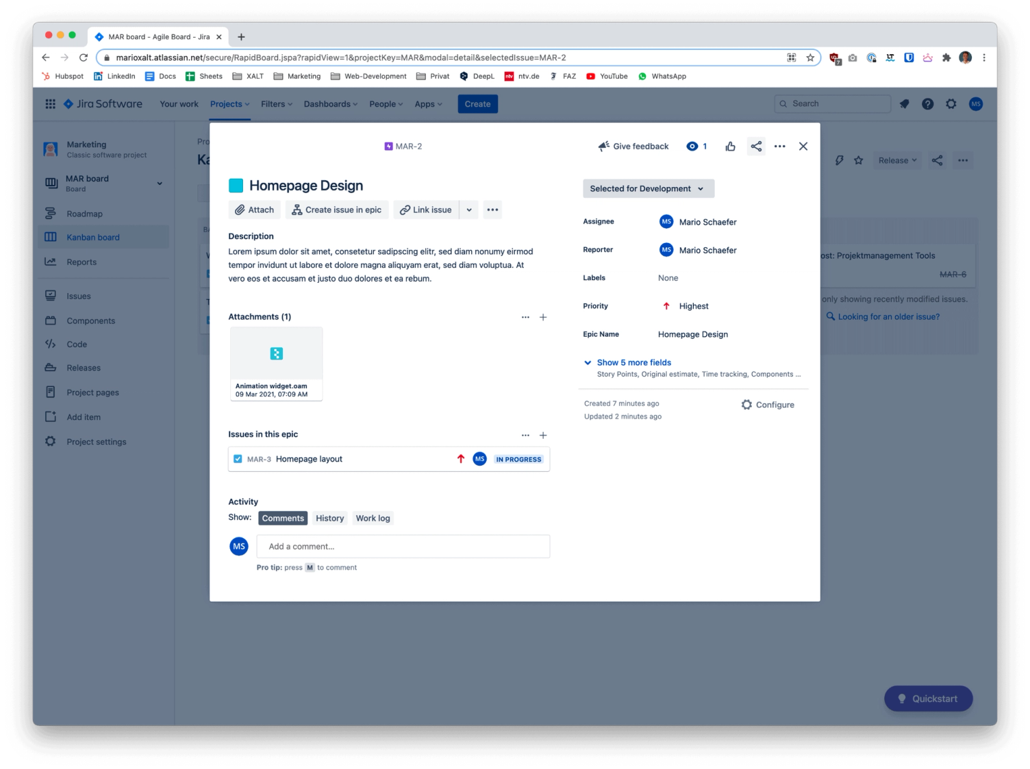 Atlassian Jira Ticket